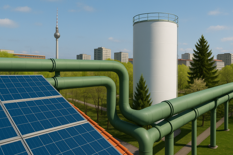Wärmespeicher in Berlin (KI-generiertes Bild)