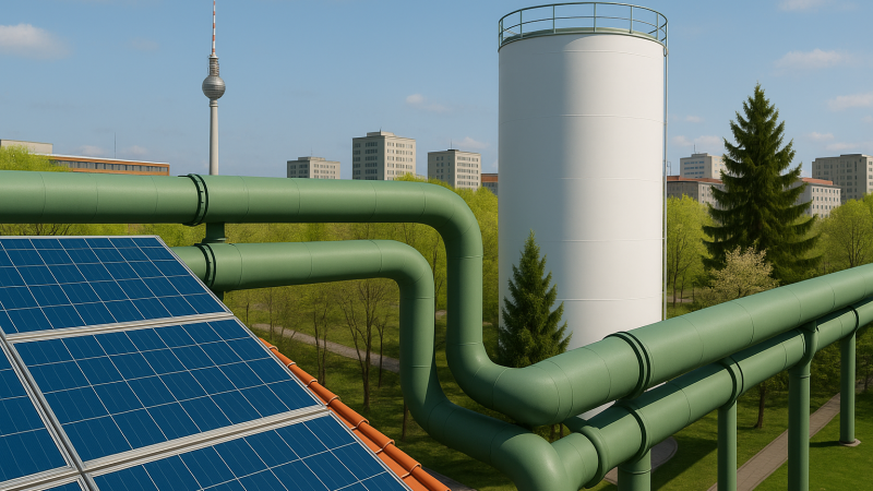 Wärmespeicher in Berlin (KI-generiertes Bild)